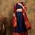 Navy Blue Semi-Stiched Weaving Work Banarasi Silk Lehenga Choli 