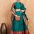 Green Semi-Stiched Weaving Work Banarasi Silk Lehenga Choli 