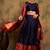 Navy Blue Semi-Stiched Weaving Work Banarasi Silk Lehenga Choli 