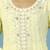 Yellow georgette embroidered anarkali