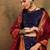 Navy Blue Semi-Stiched Weaving Work Banarasi Silk Lehenga Choli 