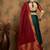 Green Semi-Stiched Weaving Work Banarasi Silk Lehenga Choli 