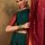 Green Semi-Stiched Weaving Work Banarasi Silk Lehenga Choli 