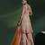 Pink silk embroidered sharara set