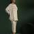 Ivory georgette embroidered co ord set