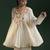 Ivory georgette embroidered co ord set