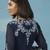 Blue georgette embroidered anarkali