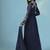 Blue georgette embroidered anarkali