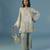 Green tissue embroidered kurta with pant