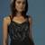 Black georgette embroidered gown