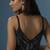 Black georgette embroidered gown