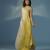 Yellow satin plain dress