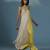 Yellow satin plain dress