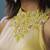 Yellow satin plain dress