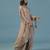 Gold chinon plain kurta with pant