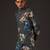 Grey Floral Printed cotton nehru jacket