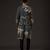 Grey Floral Printed cotton nehru jacket