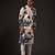 White Floral  Printed cotton nehru jacket