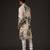 White Floral Printed cotton nehru jacket