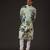 Green Floral Printed cotton nehru jacket