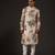 White Floral Printed cotton kurta pajama