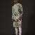 Green Floral Printed cotton kurta pajama
