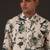 White Floral Printed cotton kurta pajama