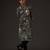 Grey Floral Printed cotton kurta pajama