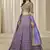 Violet Chinon Silk Lehenga Choli with Embroidered, Sequins Work