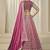 Hot Pink Chinon Silk Lehenga Choli with Embroidered, Sequins, Thread and Zari Work