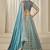Firozi Chinon Silk Lehenga Choli with Embroidered, Sequins, Thread and Zari Work