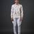White floral printed satin  shirt