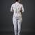White floral printed satin  shirt