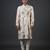 White digital printed chanderi silk kurta pajama