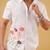 White flora embroided cotton shirt for mens