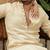 Tissue line gold kurta