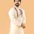 Kutch charm - off white collared kurta with kutch embroidery