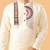 Kutch charm - off white collared kurta with kutch embroidery