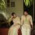 Tissue line gold kurta and mundu set