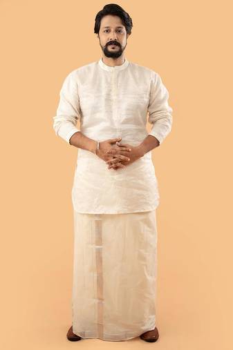 Silver sultan Kurta and mundu