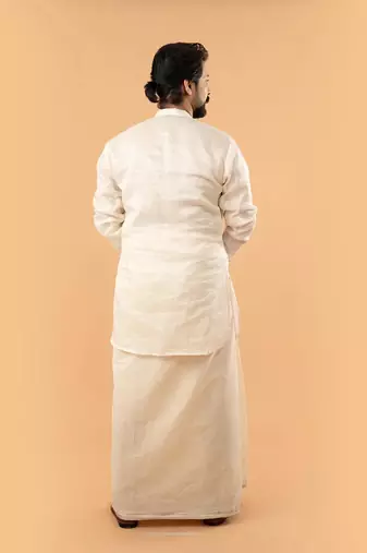 Silver sultan Kurta and mundu