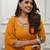 Mustard embroidery viscos anarkali kurta pant set with chanderi dupatta for women