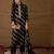 Women black silk blend floral foil printed straight kurta sets