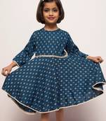 Charming rayon frock for little girls