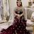 Burgundy Royal Handcrafted zardosi women's dress
