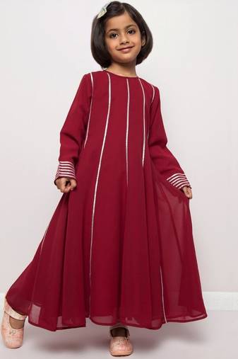 Elegant georgette anarkali maxi dress