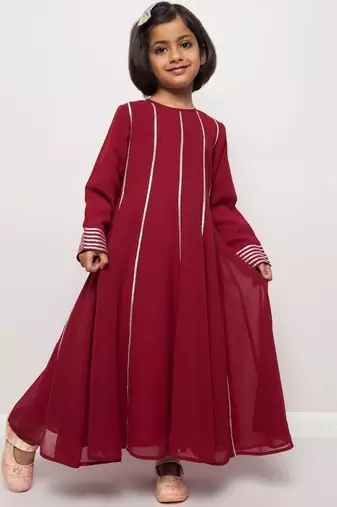 Elegant georgette anarkali maxi dress