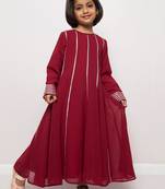 Elegant georgette anarkali maxi dress