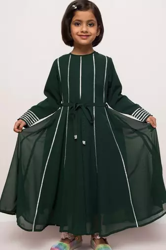Elegant georgette anarkali maxi dress