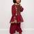 Designer frock with bottom and dupatta- 3 pcs set
